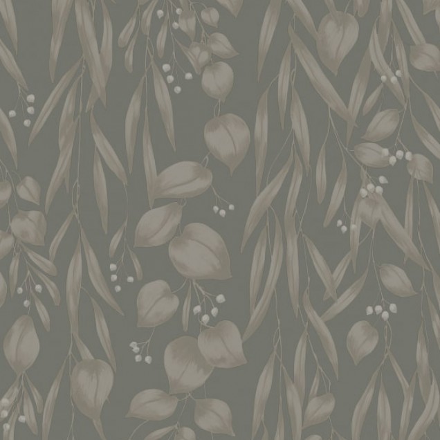 Tapet lavabil Sara Sage Green, cu design floral subtil si elegant, in nuante de verde sage.