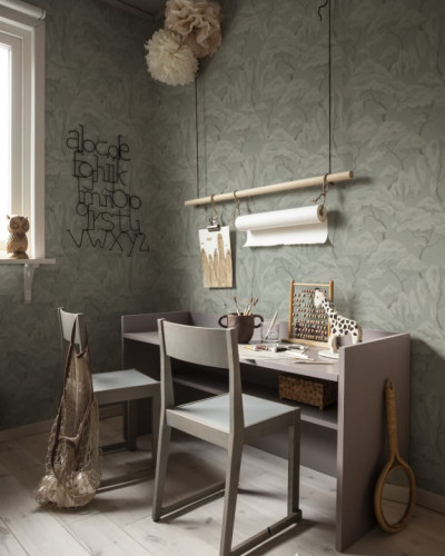 Tapet lavabil cu design modern, Kristoffer Sage Green
