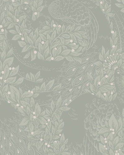Tapet lavabil, Evelina Sage Green, cu un design discret, modern, în nuanțe de verde salvie.