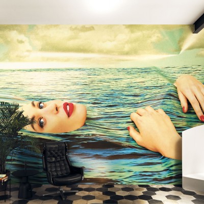 Tapet de perete cu design artistic Be Water