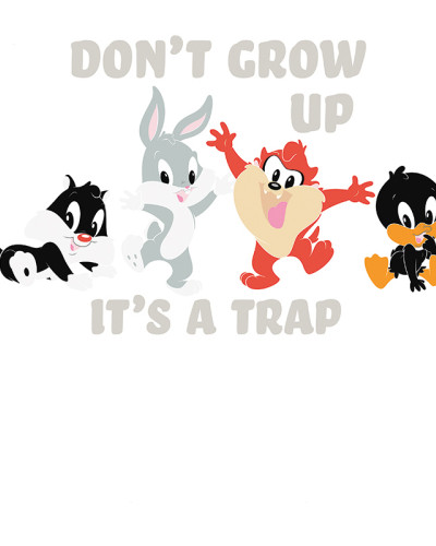 Tapet Looney Tunes 224 (WBLT224-1) cu bebelușii Bugs Bunny, Daffy Duck, Sylvester și Taz și textul 