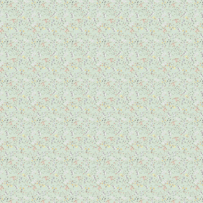 Tapet cu model repetitiv Looney Tunes 228, prezentând Bugs Bunny, Tweety și alte personaje animate Looney Tunes în culori pastelate pe un fundal delicat verde mentă, ideal pentru camera copiilor.