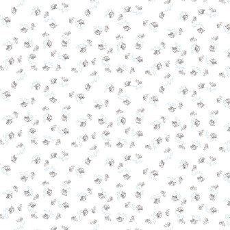 Tapet Tom și Jerry 114 cu contururi de personaje și text, într-o cameră modernă cu mobilier minimalist.