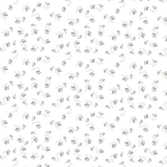 Tapet alb cu model repetitiv minimalist cu contururi ale personajelor Tom și Jerry și numele lor scris subtil.