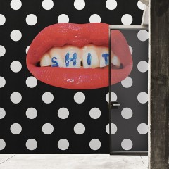 Fototapet Toiletpaper / Wash Your Mouth (negru/alb), personalizat, Londonart