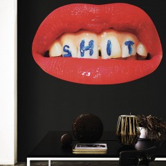 Fototapet Toiletpaper / Wash Your Mouth (negru), personalizat, Londonart