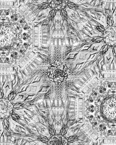 Wallpaper modern cu design 3D Wanderlust / Paris (alb), cu motive geometrice abstracte, perfect pentru a adăuga eleganță și originalitate oricărui spațiu. Culoare albă, se integrează perfect în orice stil de decor.