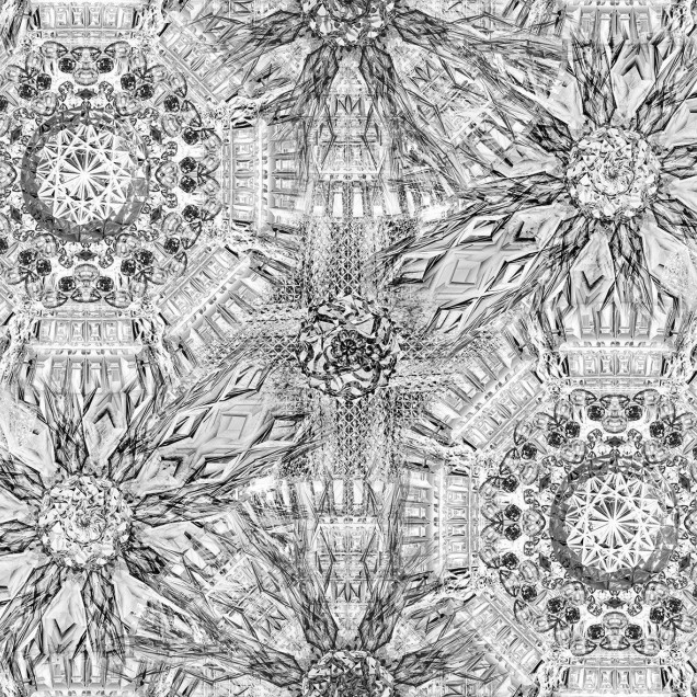 Wallpaper modern cu design 3D Wanderlust / Paris (alb), cu motive geometrice abstracte, perfect pentru a adăuga eleganță și originalitate oricărui spațiu. Culoare albă, se integrează perfect în orice stil de decor.