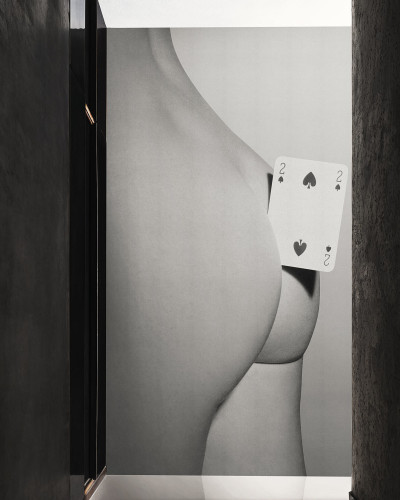 Tapet cu design Toiletpaper / Bye Bye (gri)