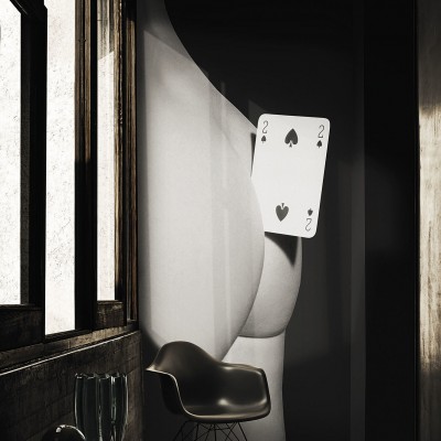 Toiletpaper / Bye Bye (negru) Wallpaper