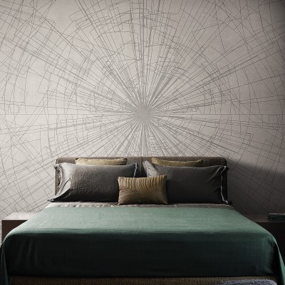 Wallpaper Abstract Re-Edition (gri) - design modern și abstract