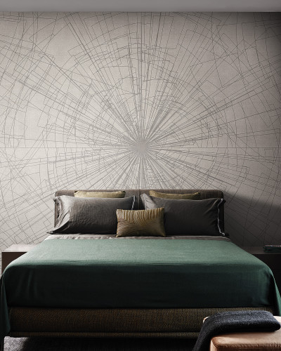 Wallpaper Abstract Re-Edition (gri) - design modern și abstract