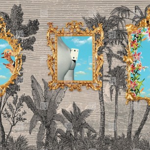 Fototapet Toiletpaper / Change your view (bej), personalizat, Londonart