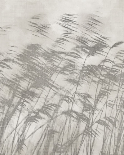 Wallpaper abstract gri si alb cu un design minimalist