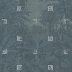 Fototapet Exclusive Wallpaper / Tropical Mornings Re-Edition (albastru), personalizat, Londonart