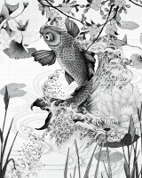 Exclusive Wallpaper / Koi Re-Edition (gri), Londonart
