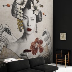 Fototapet Exclusive Wallpaper / Geisha Re-Edition (bej), personalizat, Londonart