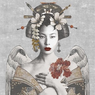 Fototapet Exclusive Wallpaper / Geisha Re-Edition (gri), Londonart