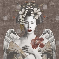 Fototapet Exclusive Wallpaper / Geisha Re-Edition (maro), personalizat, Londonart