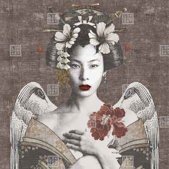 Fototapet Exclusive Wallpaper / Geisha Re-Edition (maro), Londonart