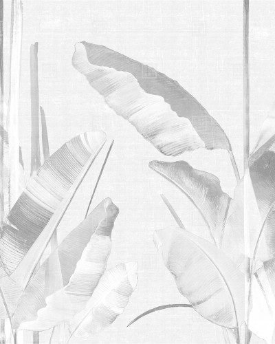 Exclusive Wallpaper / Feuilles Re-Edition (alb), Londonart