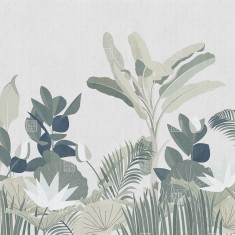 Fototapet Exclusive Wallpaper / My Beautiful Garden Re-Edition (gri), personalizat, Londonart