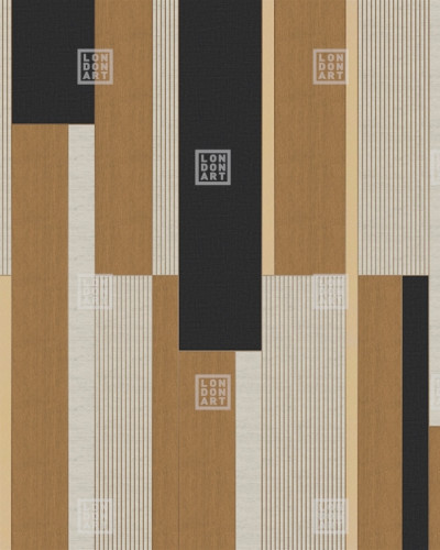 Exclusive Wallpaper / Dinasty Re-Edition (E) - Tapet geometric modern cu benzi verticale de culori neutre