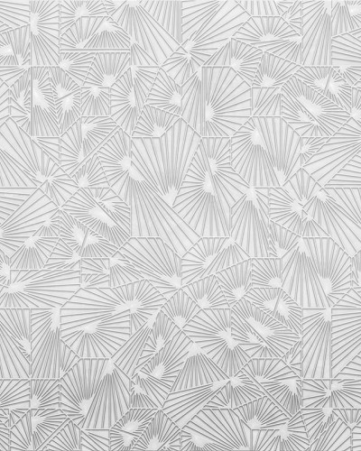Tapet geometric abstract gri