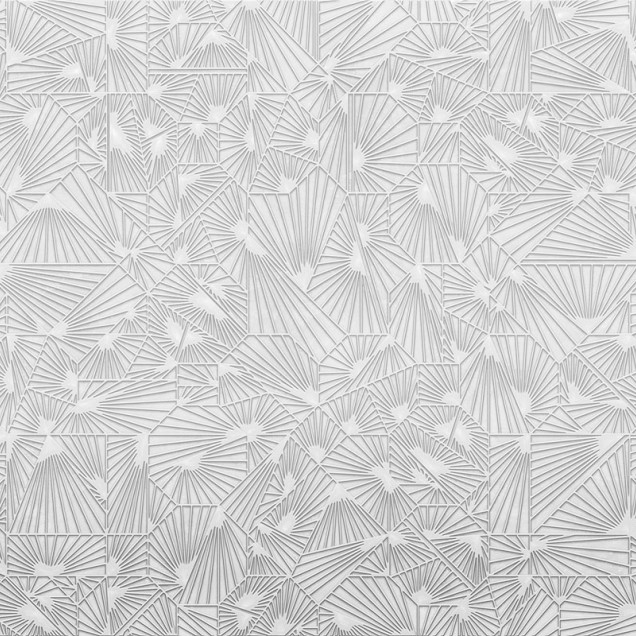 Tapet geometric abstract gri
