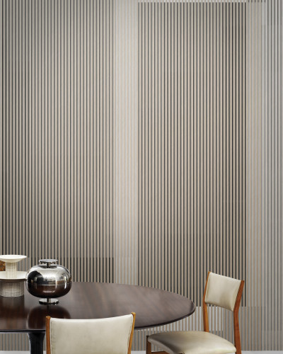Wallpaper bej cu textură de lemn, perfect pentru living sau dormitor.