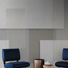 Fototapet Exclusive Wallpaper / Layers Re-Edition (gri), personalizat, Londonart