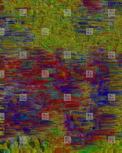 Wallpaper cu model abstract și interferențe de culori vibrante.