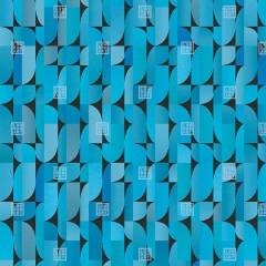Fototapet Exclusive Wallpaper / Foliage (albastru), personalizat, Londonart