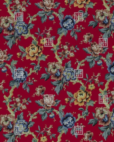 Exclusive Hors Foyer (rosu) Wallpaper cu flori