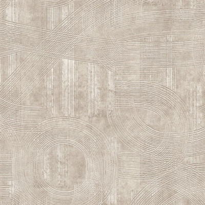 Tapet exclusiv bej cu design abstract în dormitor