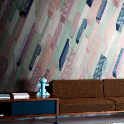 Wallpaper geometric modern cu un design abstract
