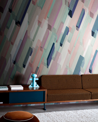 Wallpaper geometric modern cu un design abstract