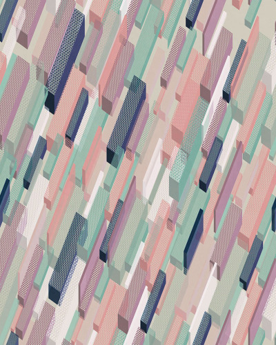 Wallpaper geometric modern cu un design abstract