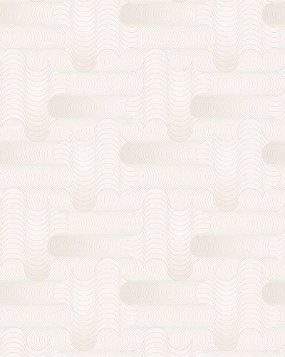 Tapet modern cu design abstract ondulat, culori neutre și luminoase, perfect pentru dormitoare, livinguri și birouri.
