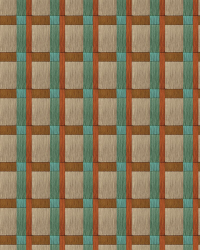 Tapet modern cu linii geometrice, culori vii, cu un design cu linii geometrice și un efect 3D