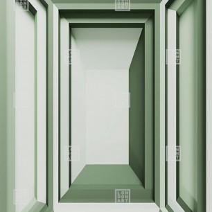 Fototapet Exclusive Wallpaper / Frame-It (verde), personalizat, Londonart