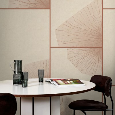 Tapet modern cu design minimalist Zen (bej), cu o textura fina si naturala, perfect pentru a crea o atmosfera relaxanta
