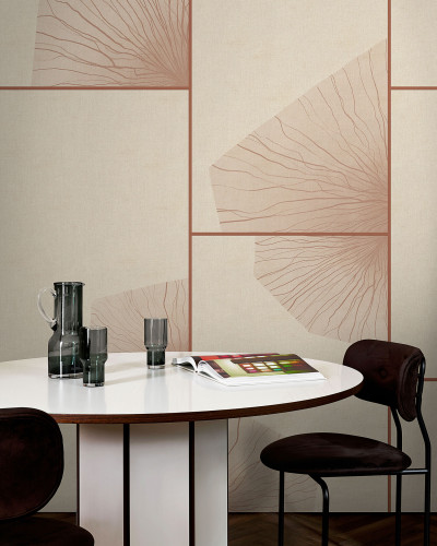 Tapet modern cu design minimalist Zen (bej), cu o textura fina si naturala, perfect pentru a crea o atmosfera relaxanta