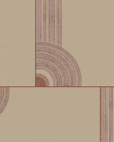 Wallpaper cu design modern, inspirat din arta japoneză, cu nuanțe neutre de bej și detalii fine. Perfect pentru a decora dormitorul.