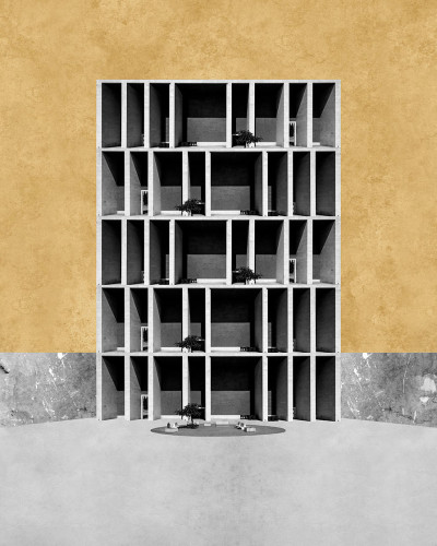 Exclusive Wallpaper cu o structură geometrică minimalistă