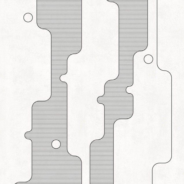 Wallpaper cu design modern, linii fine și forme abstracte.