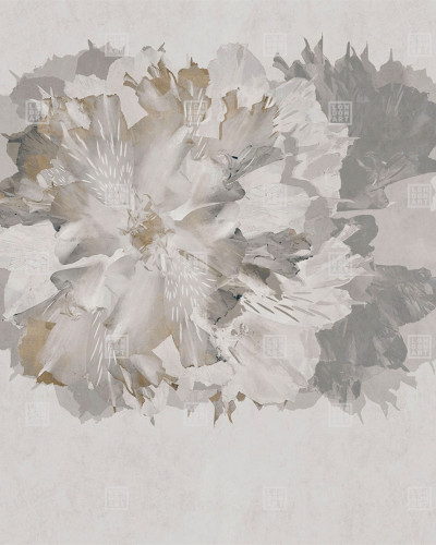 Tapet floral gri, Exclusive Wallpaper / Garnet (gri)