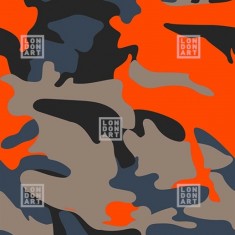 Fototapet Dsquared2 / Camouflage (rosu), personalizat, Londonart