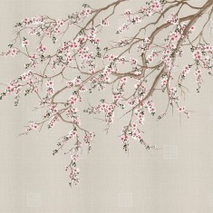 Fototapet Kimono Tale Books / Haori (alb), personalizat, Londonart