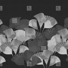Fototapet Kimono Tale Books / Komon (negru), personalizat, Londonart